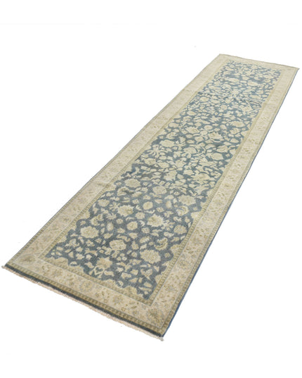 Ziegler 2' 7" X 9' 7" Hand Knotted Wool Rug 2' 7" X 9' 7" (79 X 292) / Blue / Wool