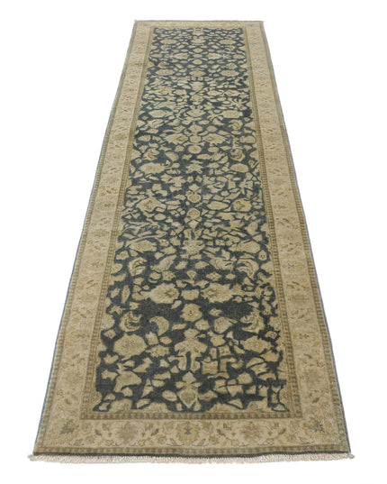 Ziegler 2' 7" X 9' 7" Hand Knotted Wool Rug 2' 7" X 9' 7" (79 X 292) / Blue / Wool