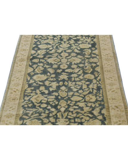 Ziegler 2' 7" X 9' 7" Hand Knotted Wool Rug 2' 7" X 9' 7" (79 X 292) / Blue / Wool