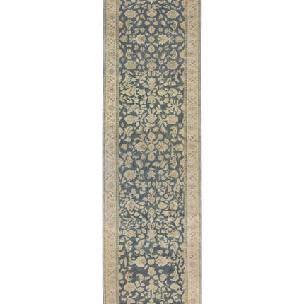 Ziegler 2' 7" X 9' 7" Hand Knotted Wool Rug 2' 7" X 9' 7" (79 X 292) / Blue / Wool