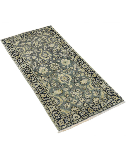 Ziegler 1' 11" X 3' 11" Hand Knotted Wool Rug 1' 11" X 3' 11" (59 X 119) / Green / Wool
