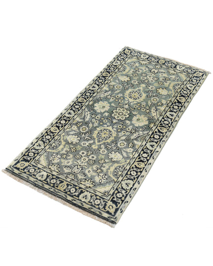 Ziegler 1' 11" X 3' 11" Hand Knotted Wool Rug 1' 11" X 3' 11" (59 X 119) / Green / Wool