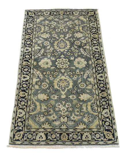 Ziegler 1' 11" X 3' 11" Hand Knotted Wool Rug 1' 11" X 3' 11" (59 X 119) / Green / Wool