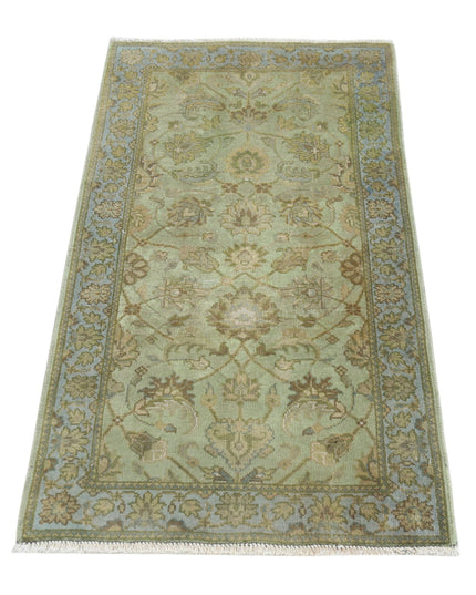 Ziegler 2' 0" X 3' 9" Hand Knotted Wool Rug 2' 0" X 3' 9" (61 X 114) / Green / Wool
