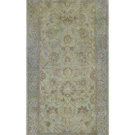 Ziegler 2' 0" X 3' 9" Hand Knotted Wool Rug 2' 0" X 3' 9" (61 X 114) / Green / Wool