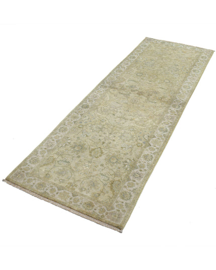Ziegler 2' 8" X 7' 8" Hand Knotted Wool Rug 2' 8" X 7' 8" (81 X 234) / Green / Wool