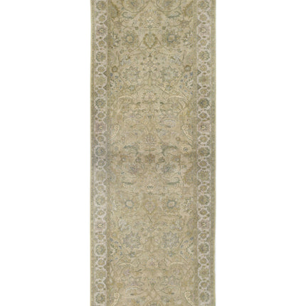 Ziegler 2' 8" X 7' 8" Hand Knotted Wool Rug 2' 8" X 7' 8" (81 X 234) / Green / Wool
