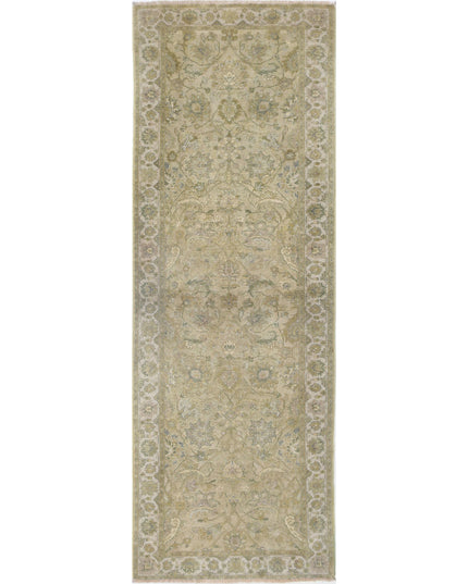 Ziegler 2' 8" X 7' 8" Hand Knotted Wool Rug 2' 8" X 7' 8" (81 X 234) / Green / Wool