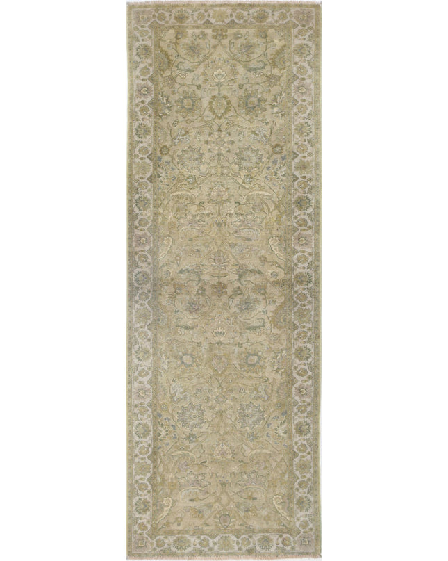Ziegler 2' 8" X 7' 8" Hand Knotted Wool Rug 2' 8" X 7' 8" (81 X 234) / Green / Wool