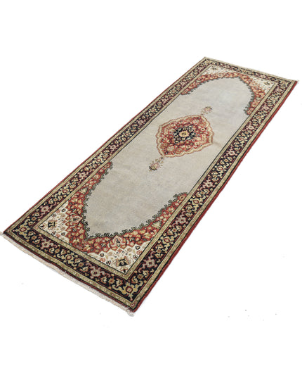 Ziegler 2' 3" X 6' 7" Hand Knotted Wool Rug 2' 3" X 6' 7" (69 X 201) / Grey / Wool