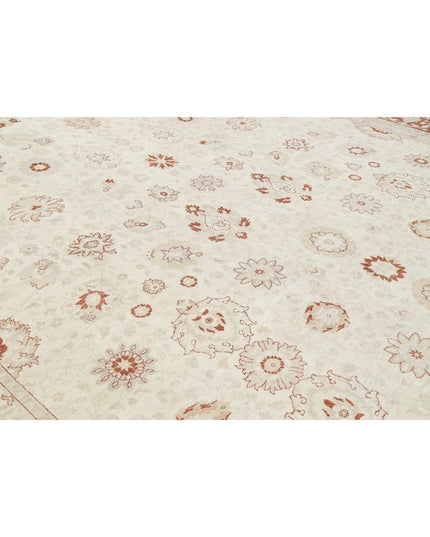 Ziegler 15' 0" X 21' 6" Hand Knotted Wool Rug 15' 0" X 21' 6" (457 X 655) / Ivory / Wool