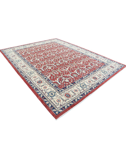 Ziegler 9' 0" X 11' 6" Hand Knotted Wool Rug 9' 0" X 11' 6" (274 X 351) / Red / Wool