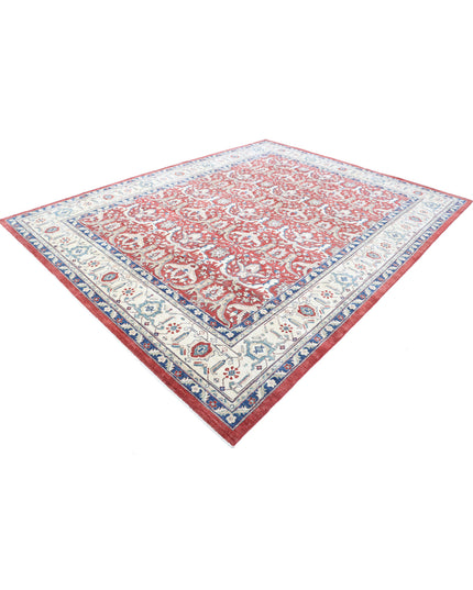 Ziegler 9' 0" X 11' 6" Hand Knotted Wool Rug 9' 0" X 11' 6" (274 X 351) / Red / Wool