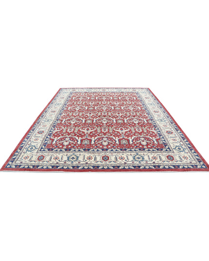 Ziegler 9' 0" X 11' 6" Hand Knotted Wool Rug 9' 0" X 11' 6" (274 X 351) / Red / Wool