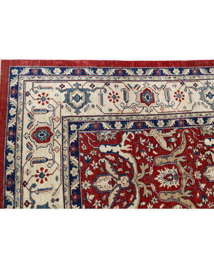 Ziegler 9' 0" X 11' 6" Hand Knotted Wool Rug 9' 0" X 11' 6" (274 X 351) / Red / Wool