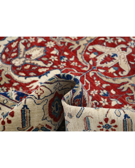 Ziegler 9' 0" X 11' 6" Hand Knotted Wool Rug 9' 0" X 11' 6" (274 X 351) / Red / Wool