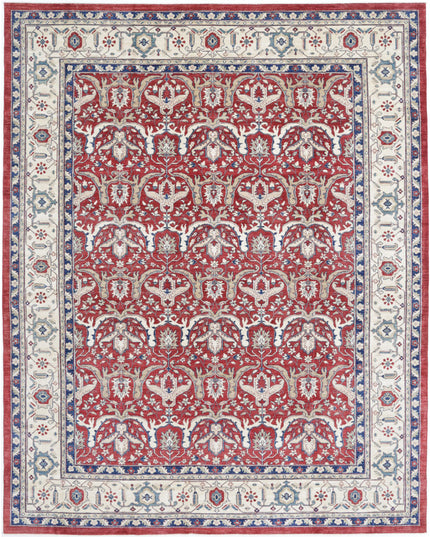 Ziegler 9' 0" X 11' 6" Hand Knotted Wool Rug 9' 0" X 11' 6" (274 X 351) / Red / Wool