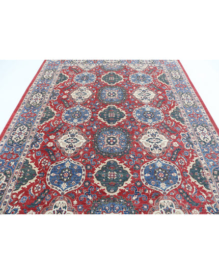 Ziegler 7' 9" X 9' 11" Hand Knotted Wool Rug 7' 9" X 9' 11" (236 X 302) / Red / Wool