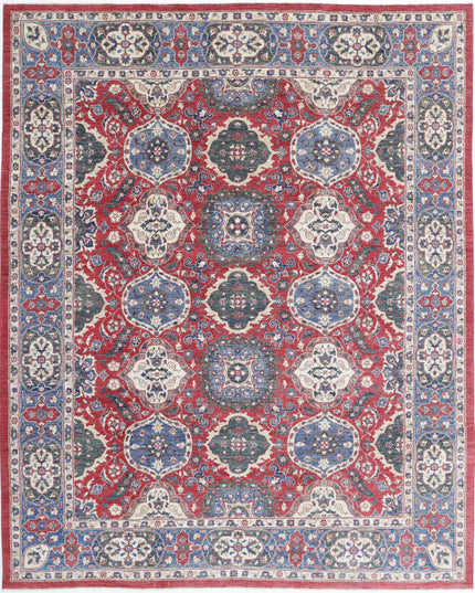 Ziegler 7' 9" X 9' 11" Hand Knotted Wool Rug 7' 9" X 9' 11" (236 X 302) / Red / Wool
