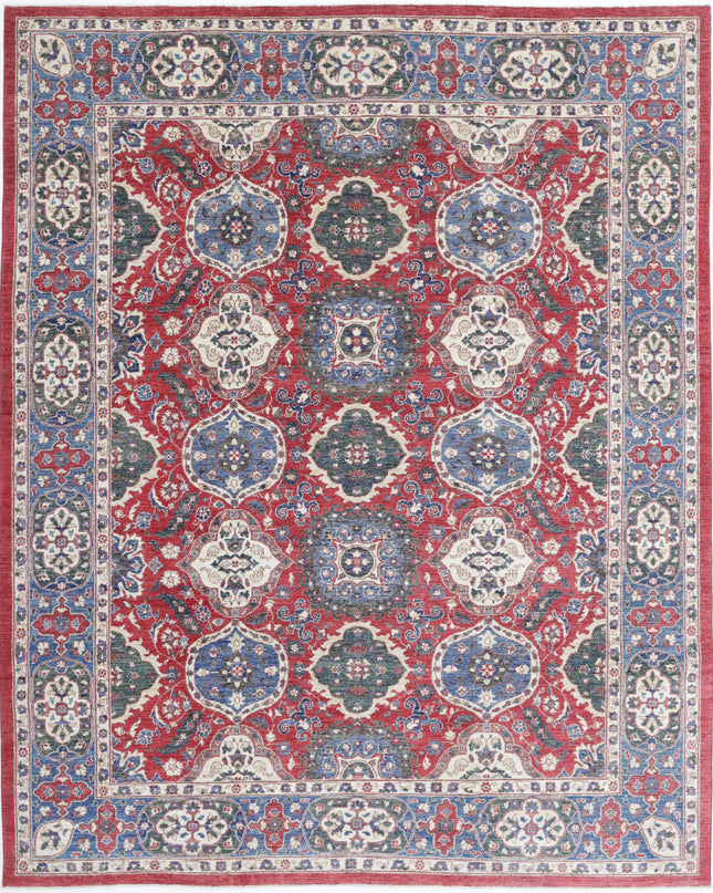 Ziegler 7' 9" X 9' 11" Hand Knotted Wool Rug 7' 9" X 9' 11" (236 X 302) / Red / Wool
