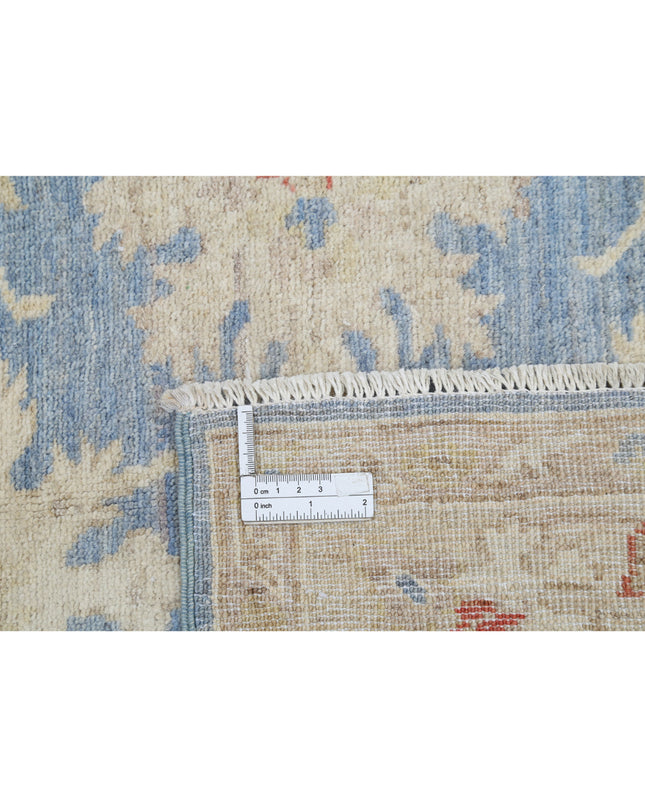 Ziegler 4' 2" X 6' 4" Hand Knotted Wool Rug 4' 2" X 6' 4" (127 X 193) / Blue / Wool