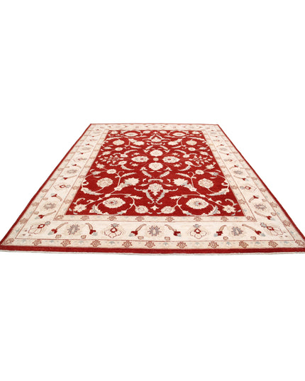 Ziegler 9' 0" X 11' 11" Hand Knotted Wool Rug 9' 0" X 11' 11" (274 X 363) / Red / Wool