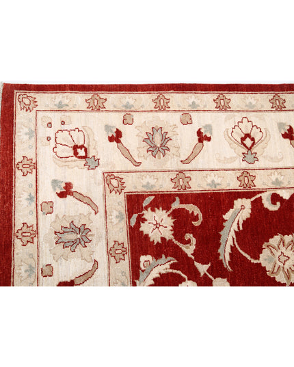 Ziegler 9' 0" X 11' 11" Hand Knotted Wool Rug 9' 0" X 11' 11" (274 X 363) / Red / Wool