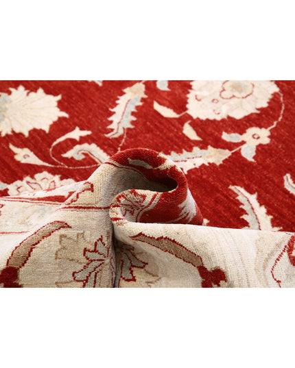 Ziegler 9' 0" X 11' 11" Hand Knotted Wool Rug 9' 0" X 11' 11" (274 X 363) / Red / Wool