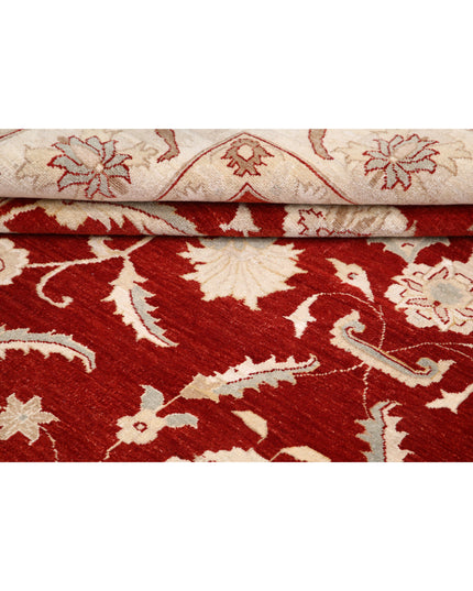 Ziegler 9' 0" X 11' 11" Hand Knotted Wool Rug 9' 0" X 11' 11" (274 X 363) / Red / Wool