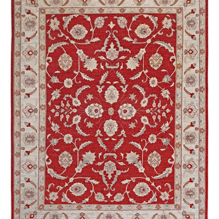 Ziegler 9' 0" X 11' 11" Hand Knotted Wool Rug 9' 0" X 11' 11" (274 X 363) / Red / Wool