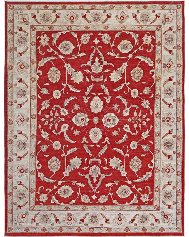 Ziegler 9' 0" X 11' 11" Hand Knotted Wool Rug 9' 0" X 11' 11" (274 X 363) / Red / Wool