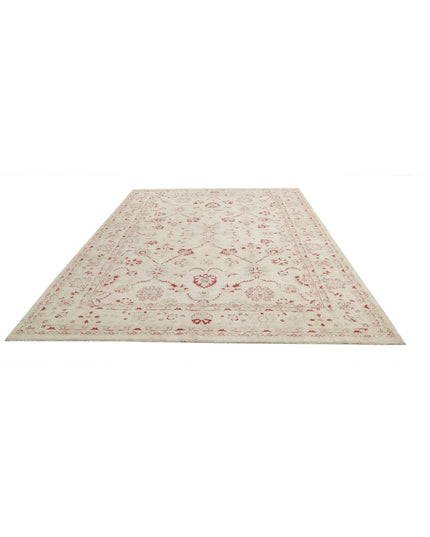 Ziegler 8' 4" X 11' 10" Hand Knotted Wool Rug 8' 4" X 11' 10" (254 X 361) / Ivory / Wool