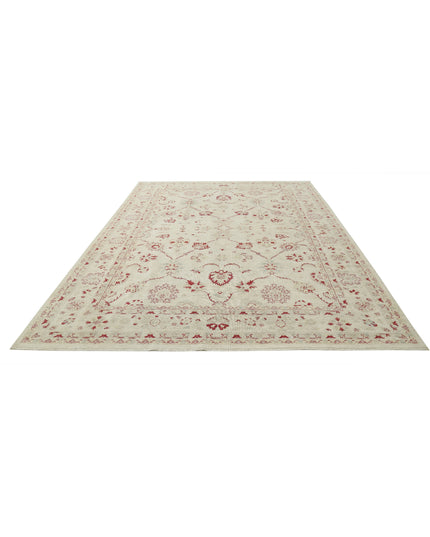 Ziegler 8' 4" X 11' 10" Hand Knotted Wool Rug 8' 4" X 11' 10" (254 X 361) / Ivory / Wool