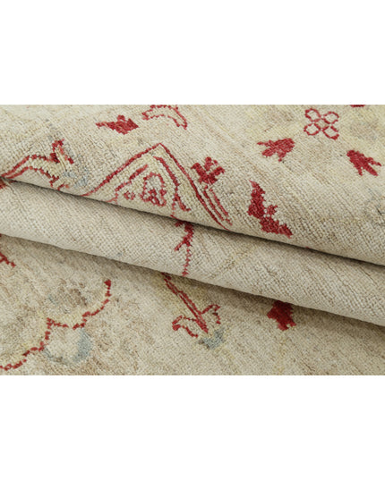 Ziegler 8' 4" X 11' 10" Hand Knotted Wool Rug 8' 4" X 11' 10" (254 X 361) / Ivory / Wool