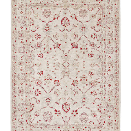 Ziegler 8' 4" X 11' 10" Hand Knotted Wool Rug 8' 4" X 11' 10" (254 X 361) / Ivory / Wool