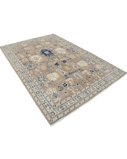 Ziegler 6' 5" X 9' 4" Hand Knotted Wool Rug 6' 5" X 9' 4" (196 X 284) / Taupe / Wool