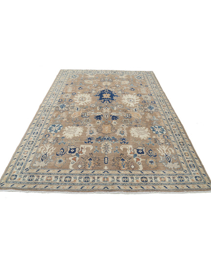 Ziegler 6' 5" X 9' 4" Hand Knotted Wool Rug 6' 5" X 9' 4" (196 X 284) / Taupe / Wool