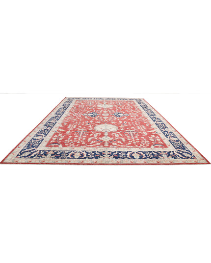 Ziegler 11' 6" X 16' 9" Hand Knotted Wool Rug 11' 6" X 16' 9" (351 X 511) / Red / Wool