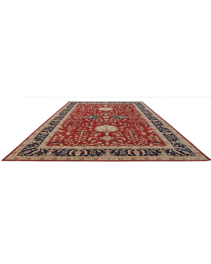 Ziegler 11' 6" X 16' 9" Hand Knotted Wool Rug 11' 6" X 16' 9" (351 X 511) / Red / Wool