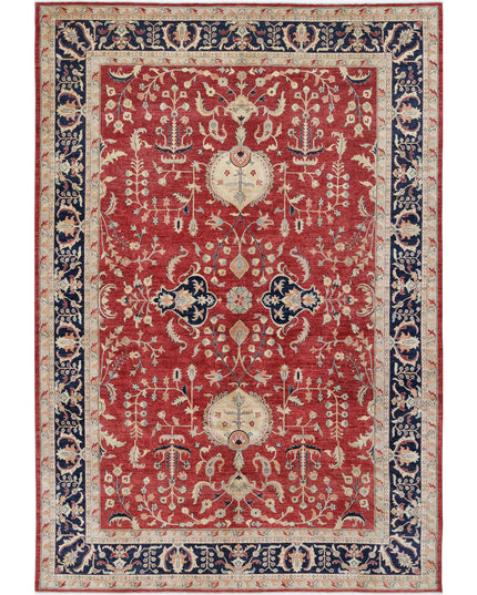 Ziegler 11' 6" X 16' 9" Hand Knotted Wool Rug 11' 6" X 16' 9" (351 X 511) / Red / Wool