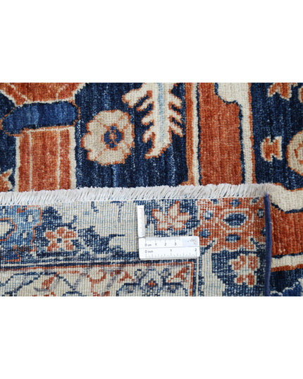 Ziegler 9' 6" X 18' 8" Hand Knotted Wool Rug 9' 6" X 18' 8" (290 X 569) / Blue / Wool