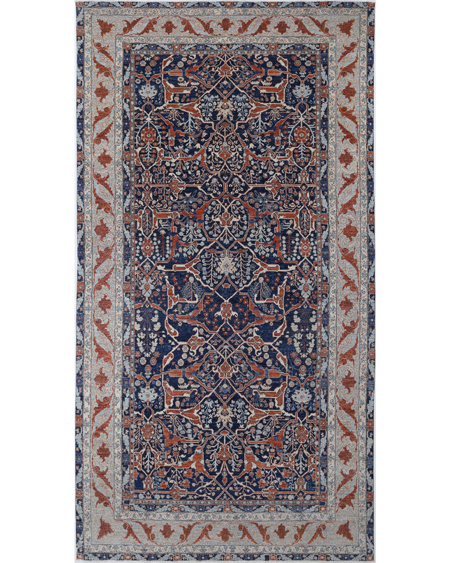 Ziegler 9' 6" X 18' 8" Hand Knotted Wool Rug 9' 6" X 18' 8" (290 X 569) / Blue / Wool