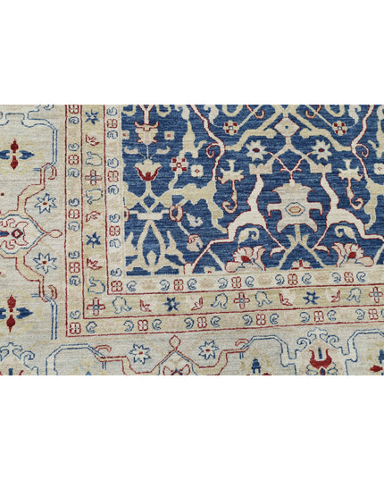 Ziegler 9' 8" X 21' 2" Hand Knotted Wool Rug 9' 8" X 21' 2" (295 X 645) / Blue / Wool