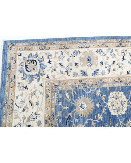 Ziegler 9' 11" X 20' 8" Hand Knotted Wool Rug 9' 11" X 20' 8" (302 X 630) / Blue / Wool