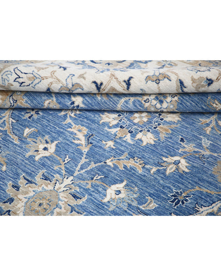 Ziegler 9' 11" X 20' 8" Hand Knotted Wool Rug 9' 11" X 20' 8" (302 X 630) / Blue / Wool
