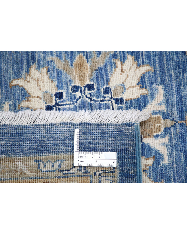 Ziegler 9' 11" X 20' 8" Hand Knotted Wool Rug 9' 11" X 20' 8" (302 X 630) / Blue / Wool