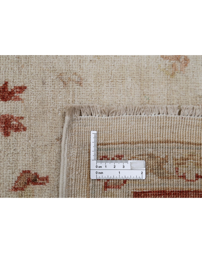 Ziegler 6' 6" X 9' 7" Hand Knotted Wool Rug 6' 6" X 9' 7" (198 X 292) / Ivory / Wool