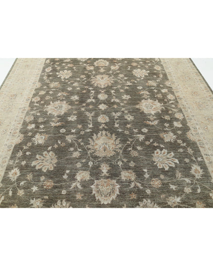 Ziegler 8' 0" X 11' 4" Hand Knotted Wool Rug 8' 0" X 11' 4" (244 X 345) / Green / Wool