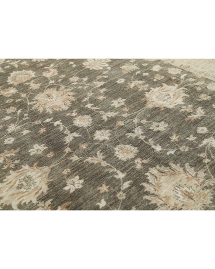 Ziegler 8' 0" X 11' 4" Hand Knotted Wool Rug 8' 0" X 11' 4" (244 X 345) / Green / Wool