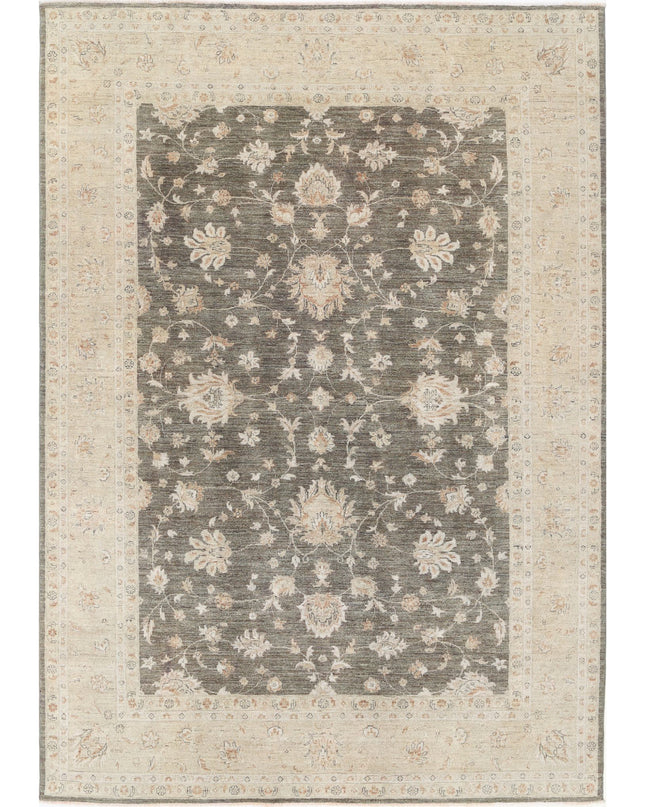 Ziegler 8' 0" X 11' 4" Hand Knotted Wool Rug 8' 0" X 11' 4" (244 X 345) / Green / Wool